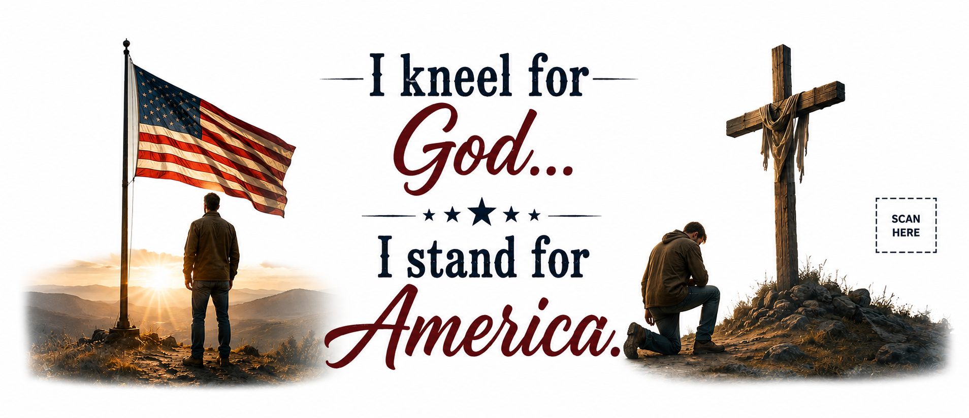 Kneel for God, Stand for America